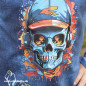 Preview: Bügelbild Colorful Skull